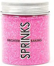 Sprinks Sanding Sugar Sprinkles 75g | Sugar Sprinkles | Cake Decorations | Cupcake Sprinkles | Halloween Sprinkles | Cake Sprinkles | Sugar Crystals | Edible Sugar for Cakes | Pink