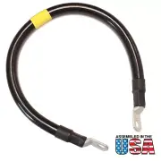 2/0 Black Battery Interconnect Cable 10" with 3/8" Lugs ASSEMBLED IN USA