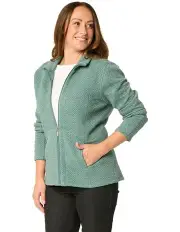 [Fella Hamilton] Neve Textured Zip Up Jacket in Green