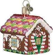 Old World Christmas Ornaments: Gingerbread Collection Glass Blown Ornaments for Christmas Tree, Gingerbread House, 20013