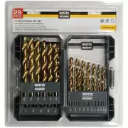 Master Mechanic 159083 29 Piece, Titanium Drill Bit Set