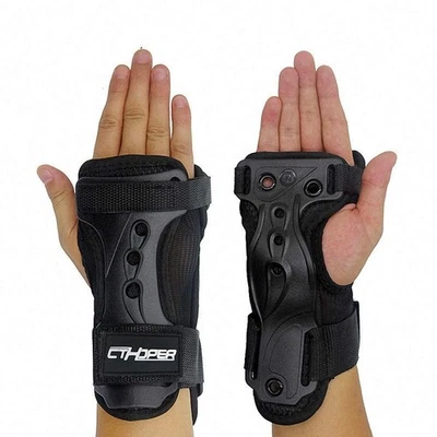 Skiing Gloves Roller Skating Wrist Palms Protective Gear Adjustable Gauntlets...