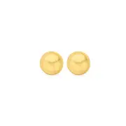 9ct 8mm Ball Stud Earrings