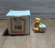 Cherished Teddies Bear With ABC "T" Block Figurine 158488T (1995)