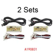 2 Set Zero Delay Arcade USB Encoder PC to Joystick For MAME Fight Stick Control
