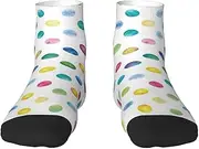 [JBYJBX] Blue Polka Dot Pattern Print Adult Socks Womens Mens Workout Thermal Cozy All-Season Gift Holiday Articles Use