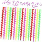WRITWAA 26pcs Spiral Hair Perm Rods Flexible Curling Rollers for Women Compact Lightweight Cold Wave Hair Curlers for Home Travel Styling