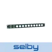 1U 1RU 12 Cannon XLR Plug 19" inch Rack Mounting Panel Plate Pro Audio Black