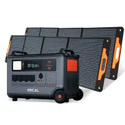Blackview Oscal Powermax 3600 Rugged Power Station+2*PM200 Solar Panel Kit 3600Wh to 57600Wh LiFePO4 Battery Pack Power