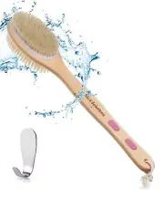 Slick- Shower Brush Double Sided Shower Brush Back Scrubber Bath Brush Back B...