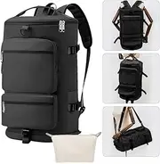 [WOTOW] Gym Bag for Men Women - Waterproof Travel Duffel Bag with Shoe Compartment and Wet Pocket - Carry on Bag Weekender Overnight Hospital Bag - Sport Tote Bag Swimming Yoga