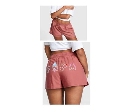 VICTORIA'S SECRET PINK FLANNEL SLEEP PJ LOUNGE SHORTS SZ XXL
