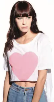 [UNIF] Almost Heart Crop Tee