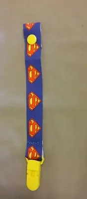 Superheroes Baby Dummy Clip Pacifier Superman Y Clip Saver Soother Chain Holder*