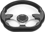 12.5in Universal Racing Drift Steering Wheel with Horn Button, Fine Workmanship Drifting Wheel for Car Interior, Lightweight Aluminum Frame and PVC Leather