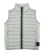 Stone Island Junior Logo Patch Padded Vest 12,14Y,10Y dusty gray