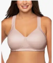Vanity Fair Women's Beauty Full Figure Wirefree Extended Side and Back Smoothe
