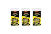 3x Teenage Mutant Ninja Turtles Pizza Time Themed Cartoon Keyring Keychain Set