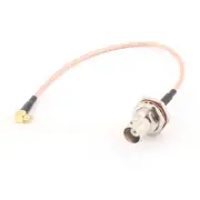 BNC Female to MCX Male Right Angle Adapter Connector RG316 Coaxial Cable 20cm