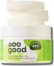 Soo Good 'Feel Soo Calm' Toner Pad (70 Pads) - Made by Soobeauty, Featuring Cabbage Water Extract for Soothing, Calming, Vegan, and Fragrance-Free Toning