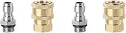 High Pressure Cleaning Machine Connector 1/4 Inch Quick Connector+M14x1.5mm Connector Snow Bubble Tank Nozzle(2Set)