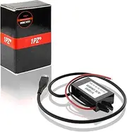 1PZ WBC-V51 15W DC-DC Buck Converter, 8-22V to 5V 3A Step-Down Voltage Regulator, Micro USB Output, Waterproof & Shockproof for Car Devices, GPS, LED, MP3, DVD