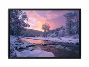River Sunrise Framed Framed Art Print