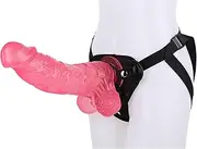KJYMNC 30.5 cm strap-on dildo, extra long silicone dildos strap-on dildo for couples, removable butt plug with strong suction cup for women and men, masturbator sex toys for women(Pink)