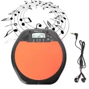 8'' Electric Electronic Drum Pad for Training Practice Metronome with Earphone