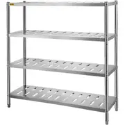 Garage Shelf Heavy Duty Shelving 4-Tier 150x45x155cm Stainless Steel