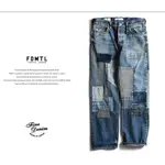 日本代購 可面交 FDMTL  2023秋冬 CLASSIC STRAIGHT DENIM 大面積縫補 岡山牛仔 日本製