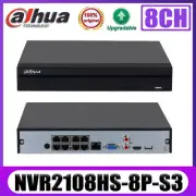 New Dahua NVR2108HS-8P-S3 8 Channel Compact 1U 1HDD 8PoE Network Video Recorder
