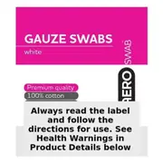 AeroSwab White Gauze Swab 7.5cm x 7.5cm 100 Cotton Swabs