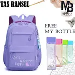 MOCA BAGS RANSL 兒童學校貓 MAKE ME HAPPY BACKPACK 兒童小學初中大學 CATS M