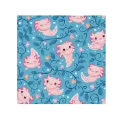 Cute Axolotl Face Towel, Adorable Bath Towel, Cute Bathroom Decor, Fun Gift,