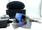 OAKLEY SUTRO LOW BRIDGE GREY INK BLUE AFTERMARKET POLARIZED SUNGLASSES OO9406A