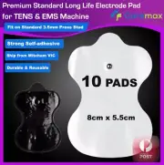 10 Electrode Pads for TENS EMS Machine Massager XFT CIRCULATION Unit Replacement