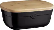 Bread Box, 14 X 9.5 X 6 Inches, Black Truffle