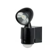 LED Security Flood Light with PIR Sensor 5w in Black Superlux Lighting - KSL5-BL