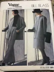 VOGUE AMERICAN DESIGNER #1283 - BILL BLASS-LADIES JACKET-SKIRT PATTERN 16 FF