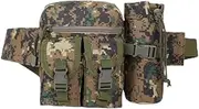GOOHOCHY Multifunctional Camouflage Water Bottle Bag Lightweight Running Fanny Pack for Outdoor Travel Waist Bag for Keys Phones Durable Design