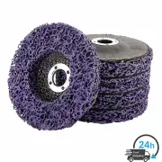 5Pack 4" 16mm Poly Strip Disc Wheel Paint Rust Removal Clean For Angle Grinder