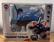 New! Sharper Image Thunder Tumbler Remote Control 360 Spinning Car Blue