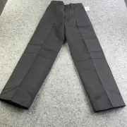 NWT Boy's Dickies Double Knee Black Work Pants 16R Flat Front