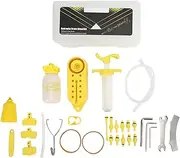 Cycle Brake Bleed Kit, Mineral Oil Fluid Bleeding Tool with 10 Universal Connectors, Low-Resistant for Disc Brake Maintenance