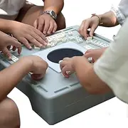 Travel Mahjong Set, Small Chinese Mahjong Table Game, Portable Leisure Mahjong Set for Family, Friends, Boys, Girls, Compact Mahjong Game for Fun On-The-Go, Travel-Friendly Table Game