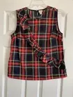 NWT J CREW Tartan Plaid Shirt Popover Blouse top