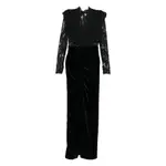 [Alessandra Rich] Alessandra Rich Lace-embellished Dress 40 IT BLACK