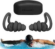 Swim Water Earplugs,Noise Canceling Earplugs with Case | Noise Reduction Ear Protection Covers Swimming Accessories for Showering Snorkeling Bathing Surfing Canoeing