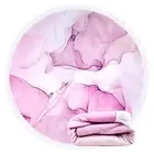 Round Beach Towels Oversized Soft Microfiber Large Sand Light Purple Marble